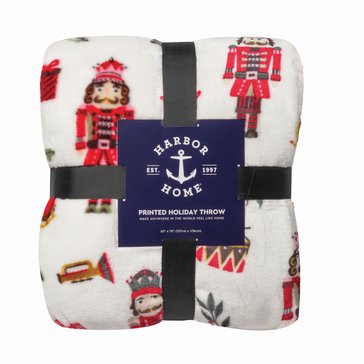 Harbor Home Nutcracker Critters Blanket