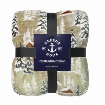 Harbor Home Winter Cabin Blanket
