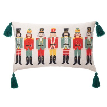 Ganz Nutcracker Lumbar Pillow with Tassels