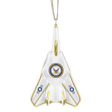 Glass Baron Navy F-14 Jet Ornament