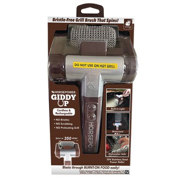 As Seen On Tv Horsepower Giddy Spinning Grill Brush With LED