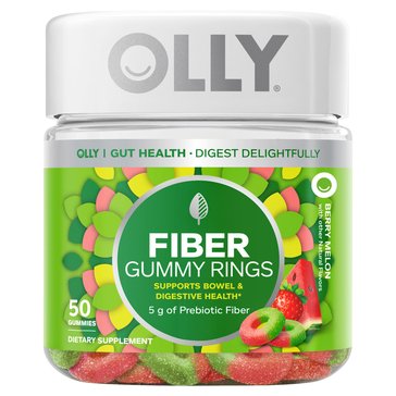 OLLY Fiber Gummy Rings, 50-Count