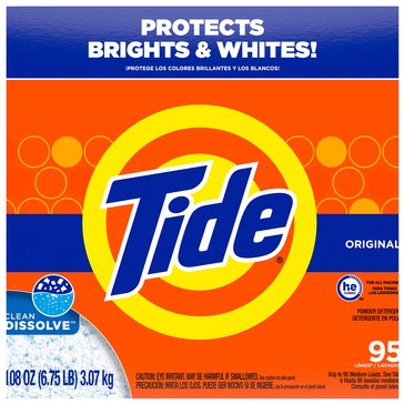 Tide High Efficiency Compatible Laundry Detergent Powder, Original