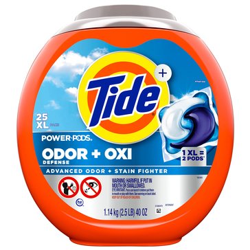 Tide Oxi Odor Defense Laundry Detergent Power Pods