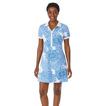 Nautica Women's Majorca Tile Polo Dress