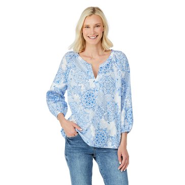 Nautica Women's Tile Woven Top