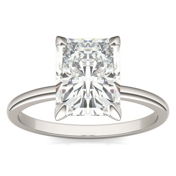 Charles & Colvard Forever Bright 2 7/10 cttw Moissanite Basket Radiant Solitaire Engagement Ring