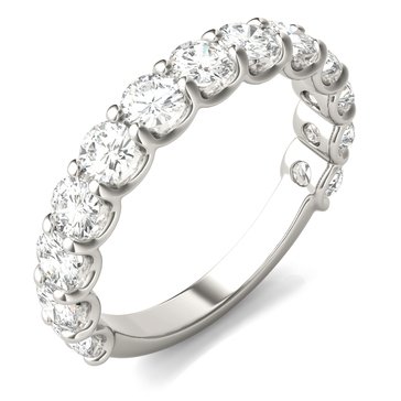 Charles & Colvard Forever Bright 1 3/5 cttw Moissanite Trellis Set Wedding Band