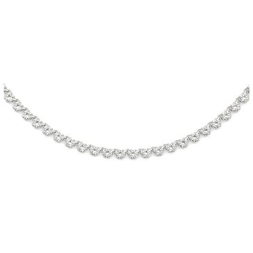 Charles & Colvard Forever Bright 10 cttw Moissanite Station Tennis Necklace