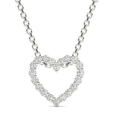 Charles & Colvard Forever Bright 3/10 cttw Moissanite Heart Pendant