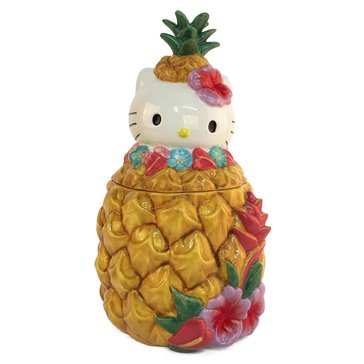 Blue Sky Hello Kitty Pineapple Cookie Jar