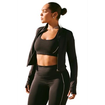 Fabletics Women's Perfect Storm Cropped Train Jacket 