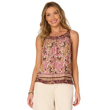 Democracy Women's Smocked Scoop Neck Tank