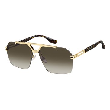 Marc Jacobs Unisex Rectangular Rimless Sunglasses