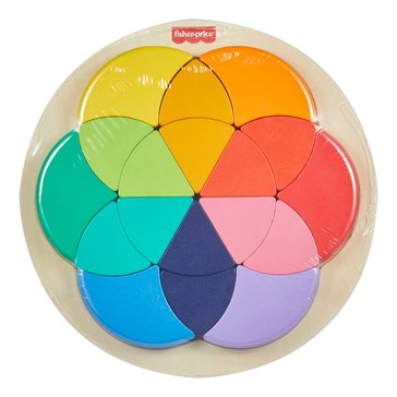 Fisher-Price Wooden Color Wheel Puzzle
