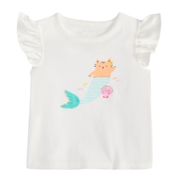 Wanderling Baby Girls' Kitty Mermaid Flutter Tank