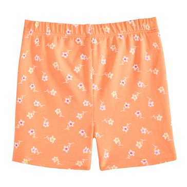 Wanderling Baby Girls' Simple Floral Biker Short