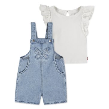 Levi's Toddler Girls' Crochet Butterfly Shortall