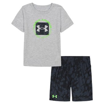 Under Armour Little Boys' Short Sleeve Printed Short Set