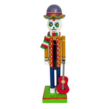 Day of the Dead Halloween Guitar Nutcracker