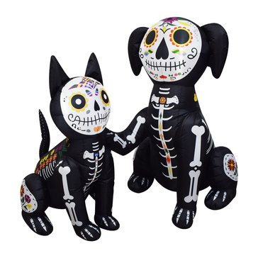 HKS Global Resources Cat and Dog Halloween Inflatable