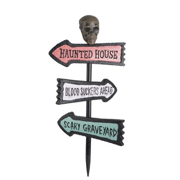 HKS Global Resources Halloween Gothic Road Sign Outdoor Decor