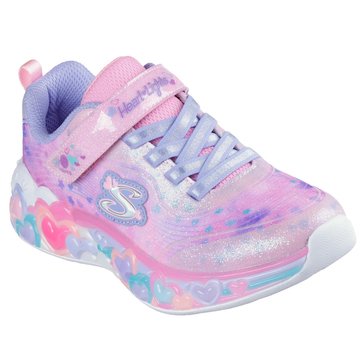 Skechers Little Girls' S Lights Eternal Hearts Sneaker