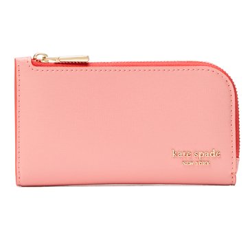 Kate Spade Devin Saffiano Leather With Pop Edgepaint Small Slim Bifold Wallet