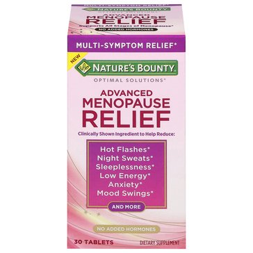 Nature's Bounty Optimal Solutions Advanced Menopause Tablets, 30-Count