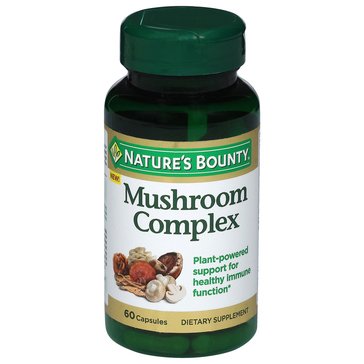 Nature's Bounty Advanced Mushroom Complex Capsules, 60-Count