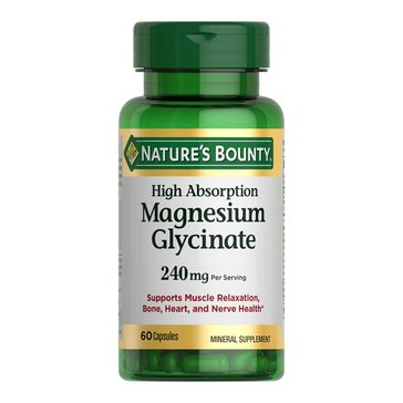 Nature's Bounty Magnesium Glycinate Capsules