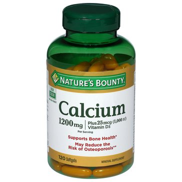 Nature's Bounty Calcium 1200mg with Vitamin D Softgels