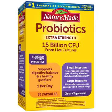 Nature Made Probiotic Capsules, 30-Count