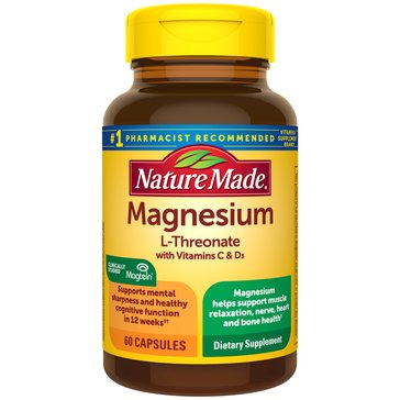Nature Made Magnesium L-Threonate Capsules, 60-Count