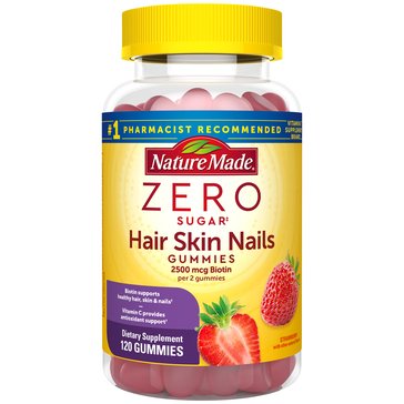 Nature Made Zero Sugar Hair, Skin and Nails Gummies