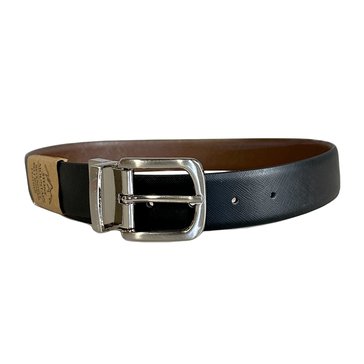 Stone Mountain Men's Dress Saffiano Leather Reversible Belt 