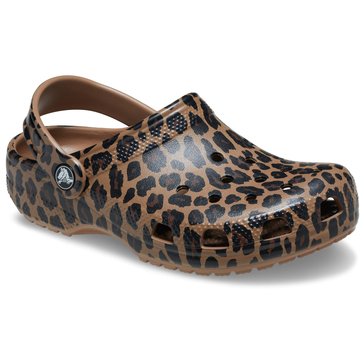Crocs Little Girls' Graphic Leopard Clog