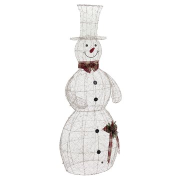 Gold Wire Snowman Decor