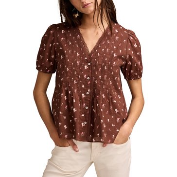 Lucky Brand Women's Pintuck Blouse