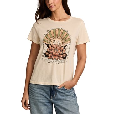 Lucky Brand Women's Lotus Sun Classic Crew Knit Tee