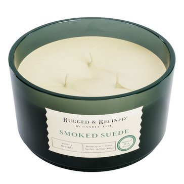 Candle-Lite Rugged and Refined Smoked Suede 3-Wick Candle