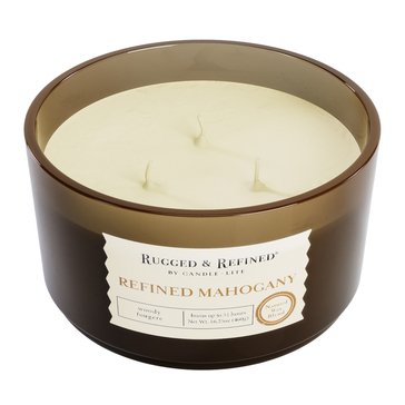 Candle-Lite Rugged and Refined Refined Mahogany 3-Wick Candle