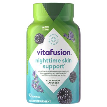 vitafusion Vitamin Nightime Skin Support Gummies, 90-Count