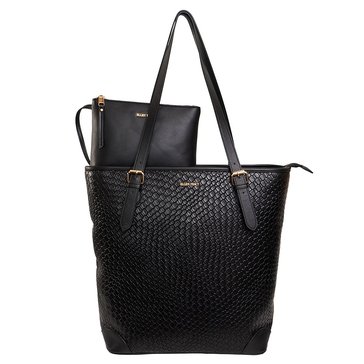 Ellen Tracy 18-in Woven Shopper Tote With Laptop Sleeve