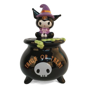 Blue Sky Kuromi Halloween Witch Lidded Candy Bowl
