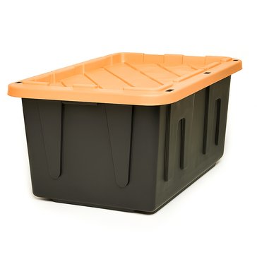 HOMZ Durabilt 27-Gallon Black Tough Tote