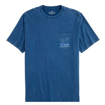 Vineyard Vines Men's Beach Fireworks Whale Fill Tee