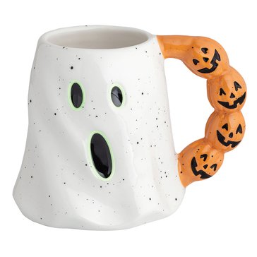 Mud Pie Halloween Ghost Glow In The Dark Mug