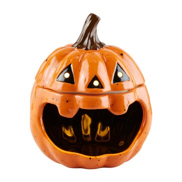 Mud Pie Open Mouth Pumpkin Candy Container