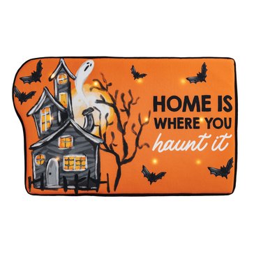 Mud Pie Home Is Where You Haunt It LED Doormat